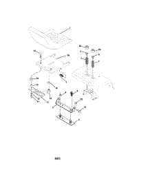 Seat Assembly parts for Craftsman Front-Engine Lawn Tractor 917276011 from AppliancePartsPros.com