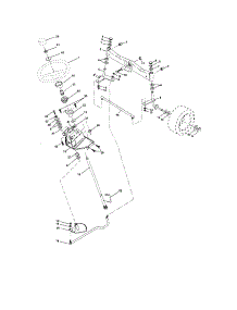 Steering parts for Craftsman Front-Engine Lawn Tractor 917276012 from AppliancePartsPros.com