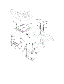 Seat parts for Craftsman Front-Engine Lawn Tractor 917276012 from AppliancePartsPros.com