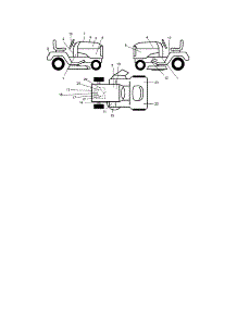 Decals parts for Craftsman Front-Engine Lawn Tractor 917276012 from AppliancePartsPros.com