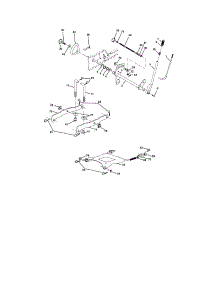 Lift parts for Craftsman Front-Engine Lawn Tractor 917276012 from AppliancePartsPros.com