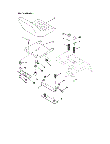 Seat Assembly parts for Craftsman Front-Engine Lawn Tractor 917276013 from AppliancePartsPros.com
