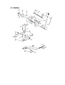 Lift Assembly parts for Craftsman Front-Engine Lawn Tractor 917276013 from AppliancePartsPros.com
