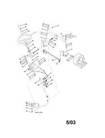 Steering parts for Craftsman Front-Engine Lawn Tractor 917276020 from AppliancePartsPros.com