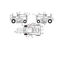 Decals parts for Craftsman Front-Engine Lawn Tractor 917276020 from AppliancePartsPros.com