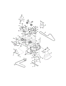Mower Deck parts for Craftsman Front-Engine Lawn Tractor 917276020 from AppliancePartsPros.com