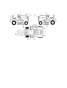 Decals parts for Craftsman Front-Engine Lawn Tractor 917276021 from AppliancePartsPros.com