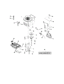 Engine parts for Craftsman Front-Engine Lawn Tractor 917276030 from AppliancePartsPros.com