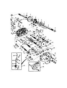 Transaxle parts for Craftsman Front-Engine Lawn Tractor 917276030 from AppliancePartsPros.com