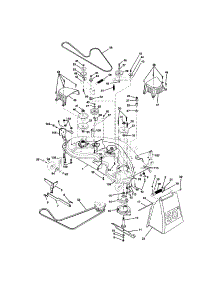 Mower Deck parts for Craftsman Front-Engine Lawn Tractor 917276040 from AppliancePartsPros.com