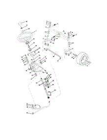 Steering parts for Craftsman Front-Engine Lawn Tractor 917276041 from AppliancePartsPros.com