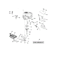 Engine parts for Craftsman Front-Engine Lawn Tractor 917276050 from AppliancePartsPros.com