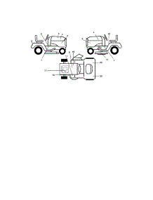 Decals parts for Craftsman Front-Engine Lawn Tractor 917276050 from AppliancePartsPros.com
