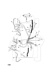 Electrical parts for Craftsman Front-Engine Lawn Tractor 917276052 from AppliancePartsPros.com