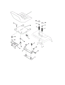 Seat Assembly parts for Craftsman Front-Engine Lawn Tractor 917276052 from AppliancePartsPros.com