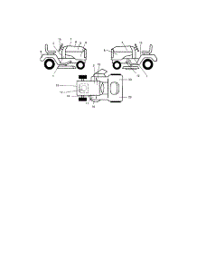 Decals parts for Craftsman Front-Engine Lawn Tractor 917276070 from AppliancePartsPros.com