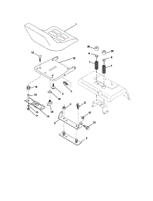 Seat Assembly parts for Craftsman Front-Engine Lawn Tractor 917276071 from AppliancePartsPros.com