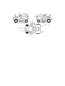 Decals parts for Craftsman Front-Engine Lawn Tractor 917276071 from AppliancePartsPros.com