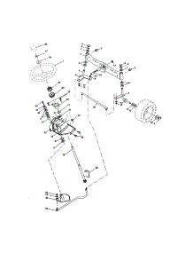 Steering Assembly parts for Craftsman Front-Engine Lawn Tractor 917276072 from AppliancePartsPros.com