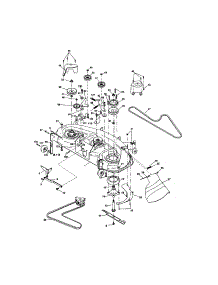 Mower Deck parts for Craftsman Front-Engine Lawn Tractor 917276072 from AppliancePartsPros.com