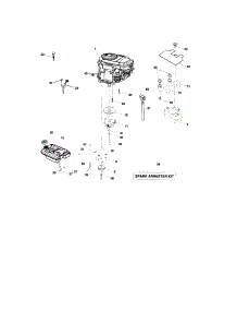 Engine parts for Craftsman Front-Engine Lawn Tractor 917276081 from AppliancePartsPros.com