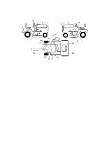 Decals parts for Craftsman Front-Engine Lawn Tractor 917276090 from AppliancePartsPros.com