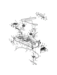 Mower Deck parts for Craftsman Front-Engine Lawn Tractor 917276090 from AppliancePartsPros.com