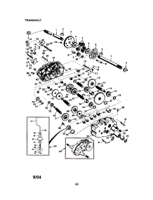 Transaxle parts for Craftsman Front-Engine Lawn Tractor 917276090 from AppliancePartsPros.com