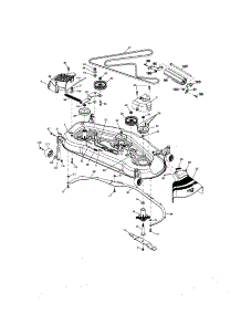 Mower Deck parts for Craftsman Front-Engine Lawn Tractor 917276101 from AppliancePartsPros.com