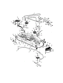 Mower Deck parts for Craftsman Front-Engine Lawn Tractor 917276102 from AppliancePartsPros.com