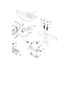 Seat Assembly parts for Craftsman Front-Engine Lawn Tractor 917276120 from AppliancePartsPros.com
