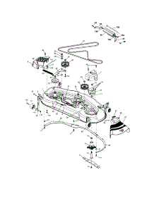 Mower Deck parts for Craftsman Front-Engine Lawn Tractor 917276120 from AppliancePartsPros.com