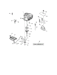 Engine parts for Craftsman Front-Engine Lawn Tractor 917276140 from AppliancePartsPros.com