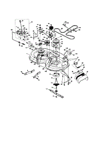 Mower Deck parts for Craftsman Front-Engine Lawn Tractor 917276180 from AppliancePartsPros.com