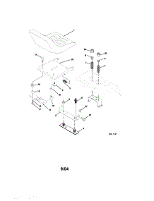 Seat Assembly parts for Craftsman Front-Engine Lawn Tractor 917276210 from AppliancePartsPros.com