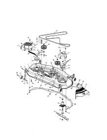 Mower Deck parts for Craftsman Front-Engine Lawn Tractor 917276210 from AppliancePartsPros.com
