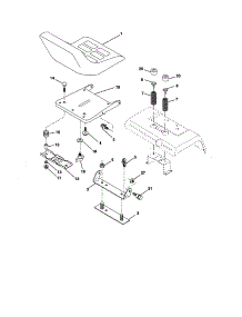 Seat Assembly parts for Craftsman Front-Engine Lawn Tractor 917276220 from AppliancePartsPros.com