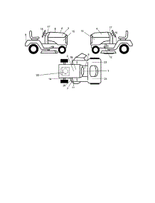 Decals parts for Craftsman Front-Engine Lawn Tractor 917276220 from AppliancePartsPros.com