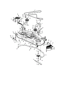 Mower Deck parts for Craftsman Front-Engine Lawn Tractor 917276221 from AppliancePartsPros.com