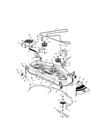 Mower Deck parts for Craftsman Front-Engine Lawn Tractor 917276240 from AppliancePartsPros.com