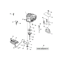 Engine parts for Craftsman Front-Engine Lawn Tractor 917276310 from AppliancePartsPros.com