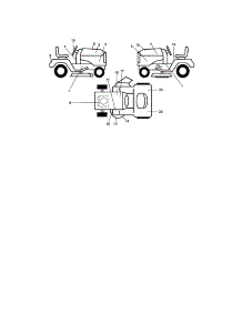Decals parts for Craftsman Front-Engine Lawn Tractor 917276310 from AppliancePartsPros.com