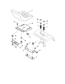 Seat Assembly parts for Craftsman Front-Engine Lawn Tractor 917276320 from AppliancePartsPros.com