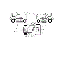 Decals parts for Craftsman Front-Engine Lawn Tractor 917276320 from AppliancePartsPros.com