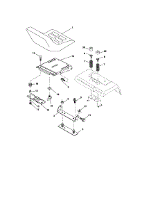 Seat Assembly parts for Craftsman Front-Engine Lawn Tractor 917276330 from AppliancePartsPros.com