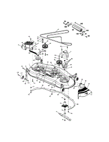 Mower Deck parts for Craftsman Front-Engine Lawn Tractor 917276340 from AppliancePartsPros.com