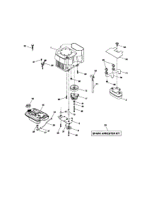 Engine parts for Craftsman Front-Engine Lawn Tractor 917276360 from AppliancePartsPros.com