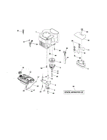 Engine parts for Craftsman Front-Engine Lawn Tractor 917276361 from AppliancePartsPros.com