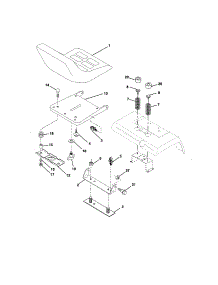 Seat Assembly parts for Craftsman Front-Engine Lawn Tractor 917276361 from AppliancePartsPros.com