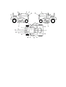Decals parts for Craftsman Front-Engine Lawn Tractor 917276361 from AppliancePartsPros.com